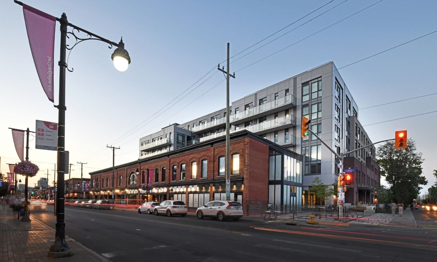 Exterior shot of Fifth + Bank